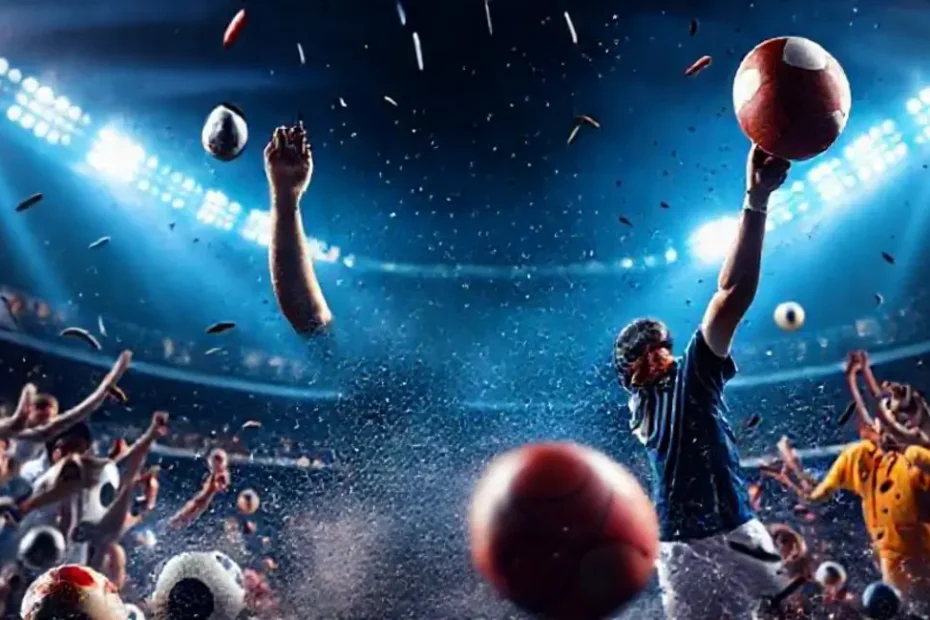 Imagem mostrando a emoção de apostas esportivas com segurança na Brabet