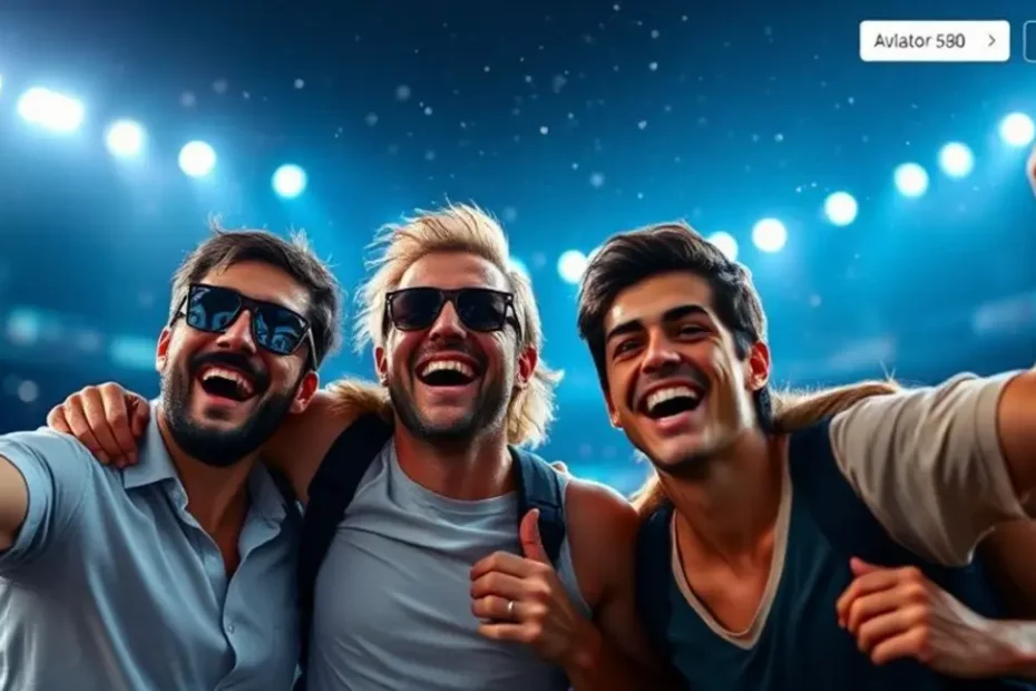 Apostadores felizes usando o Aviator 580.COM