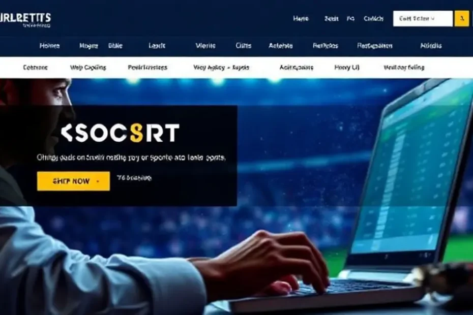 Apostador usando a 580.COM para apostas esportivas