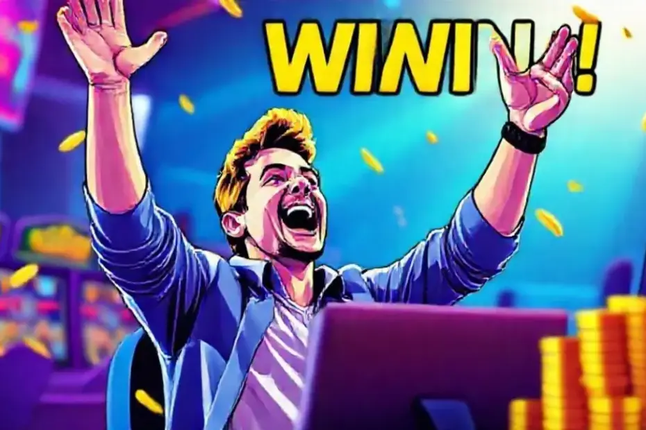 Apostador feliz jogando Tigre Sortudo.